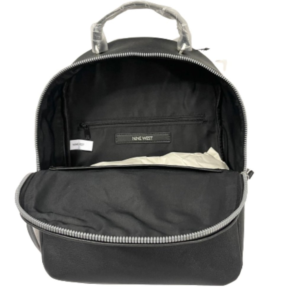 NWT Nine West Sommer Medium Black Backpack - Picture 7 of 7